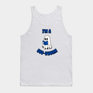 Halloween Bookworm Ghost Trick Or Treat Outfit Tank Top